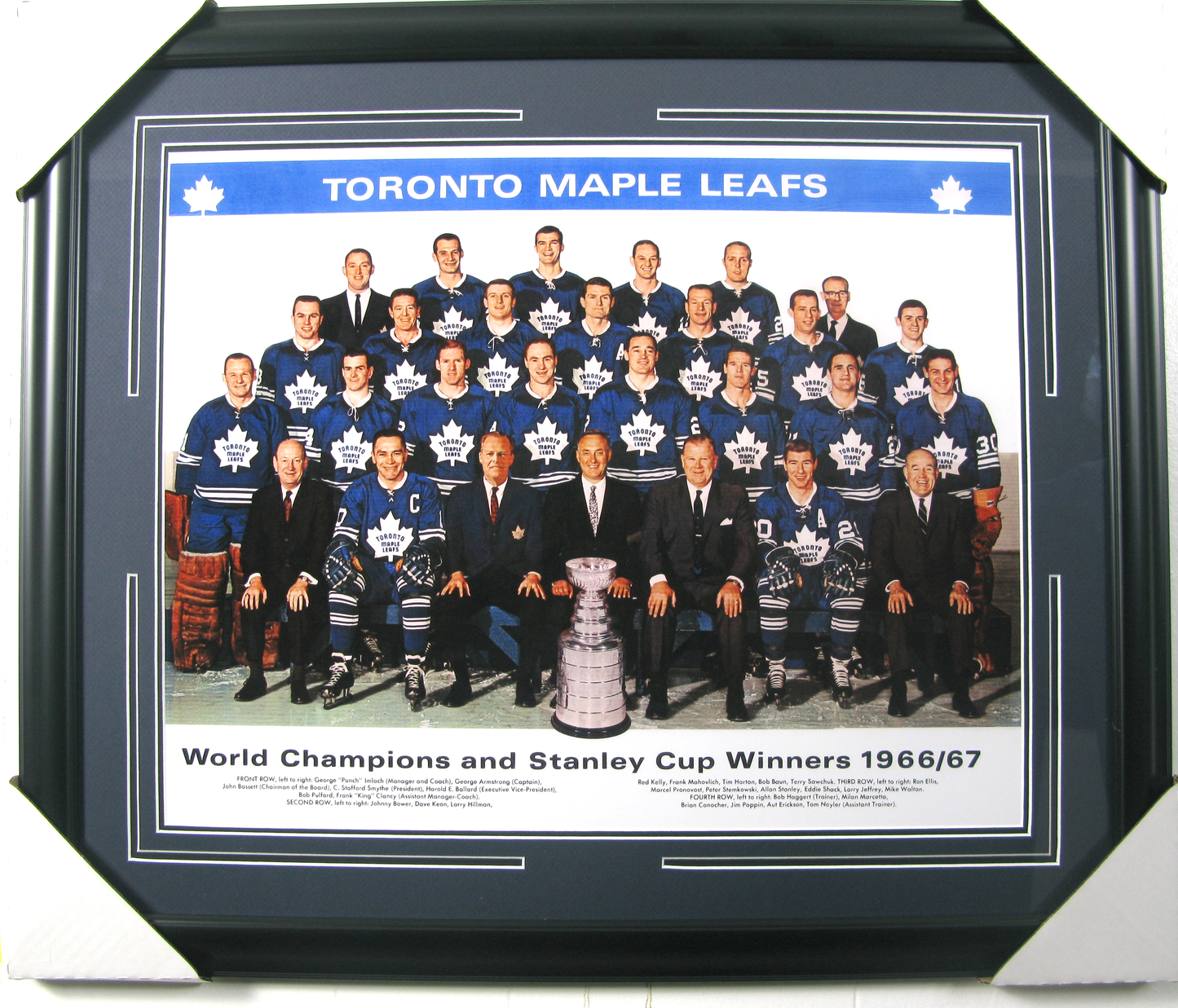 Toronto Maple Leafs 1966–67 Stanley Cup Champions Framed Team Photo