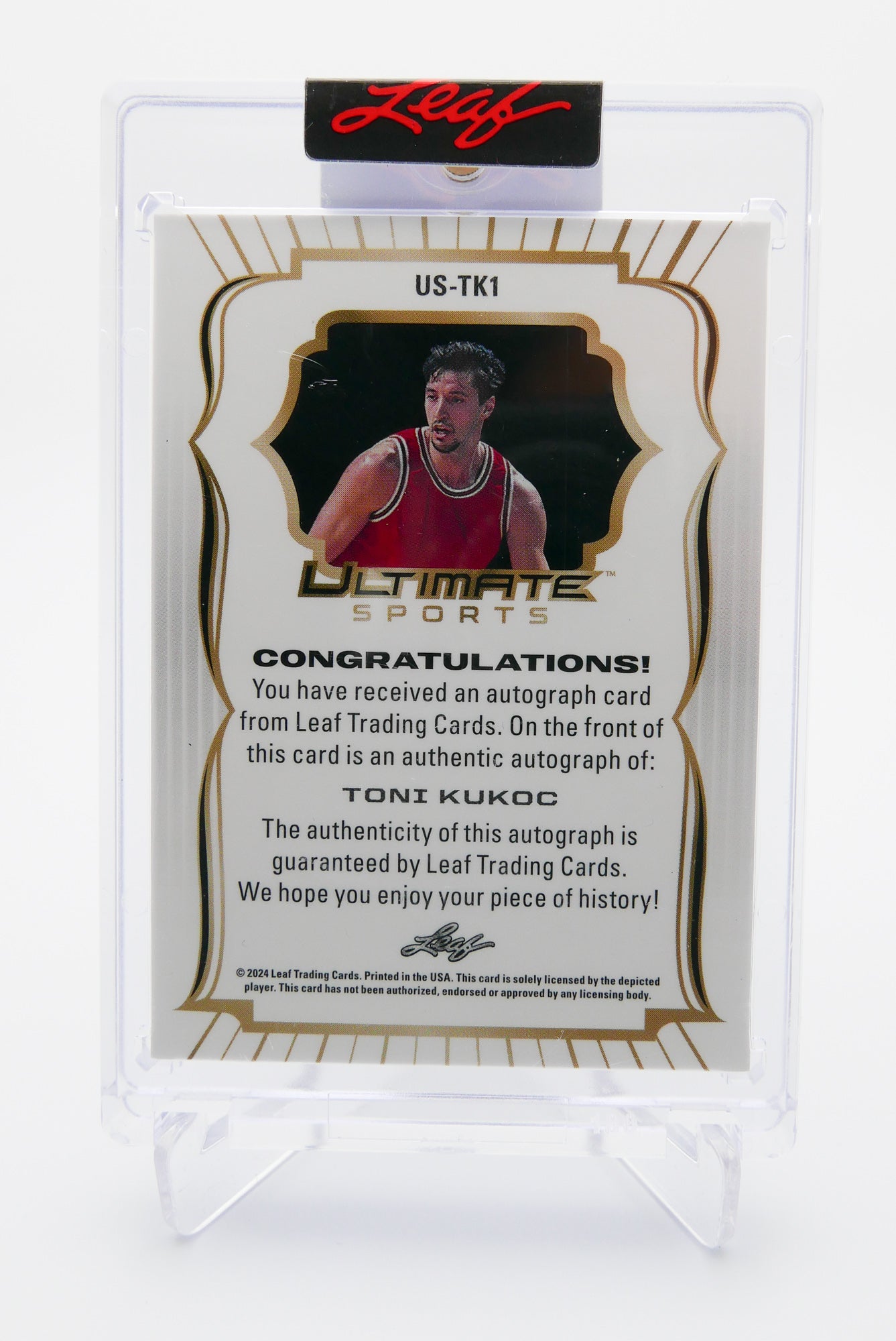2024 Leaf Ultimate Sports Toni Kukoc Auto 10/25 HOF Autograph Bulls Legend Croatia