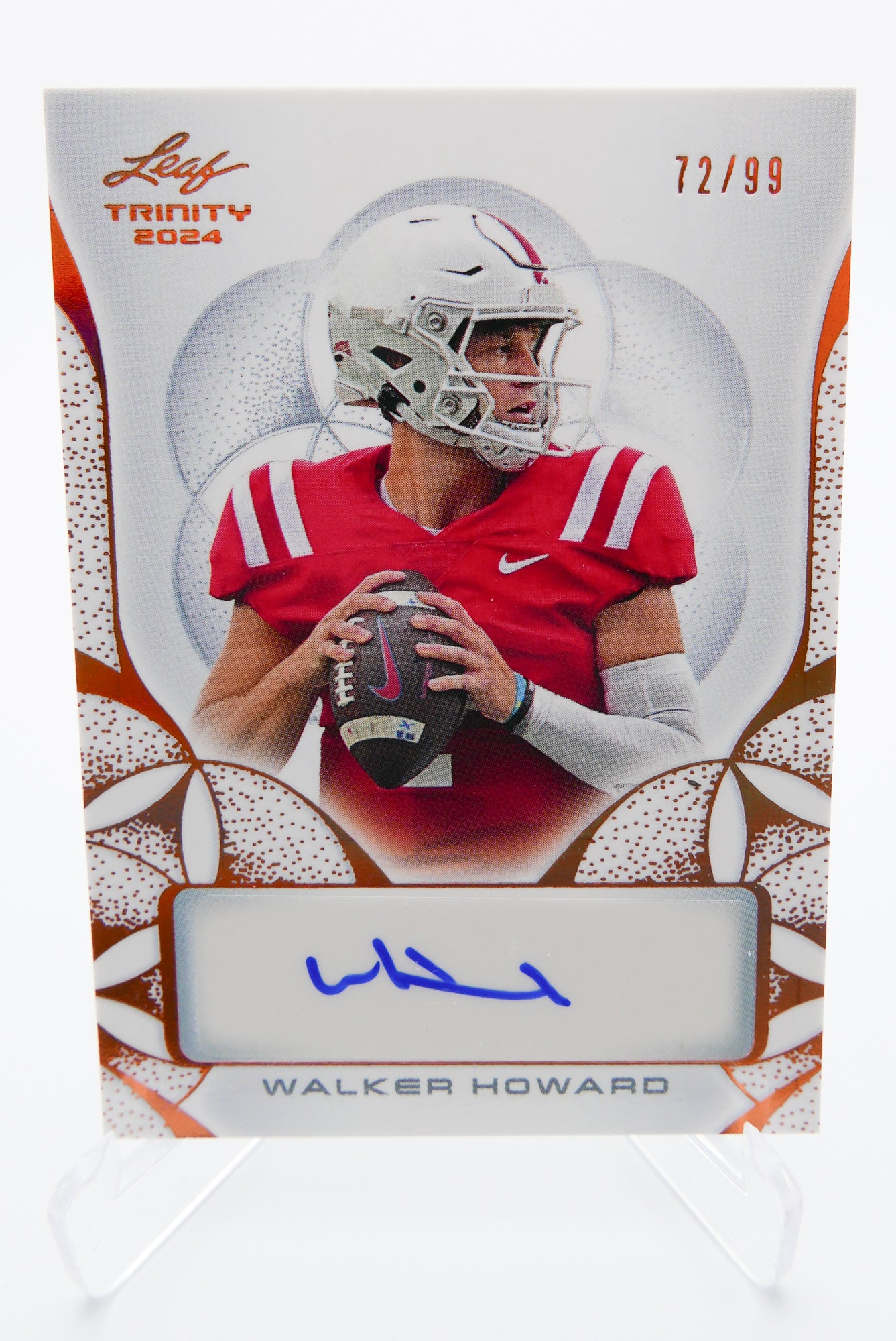 2024 Leaf Trinity Walker Howard Auto RC #72/99 - Autograph Rookie Card