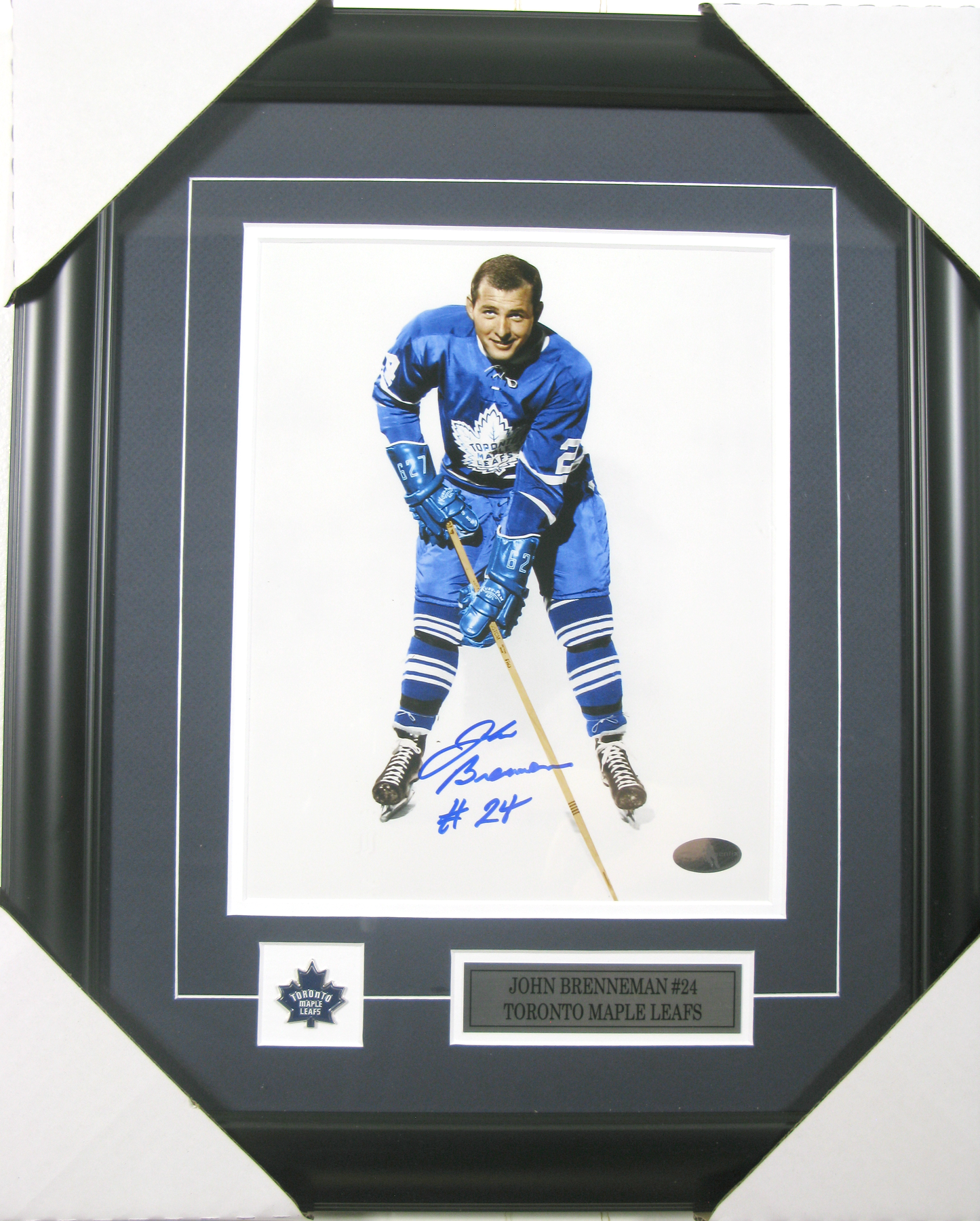 John Brenneman Autographed Framed Photo – Toronto Maple Leafs #24