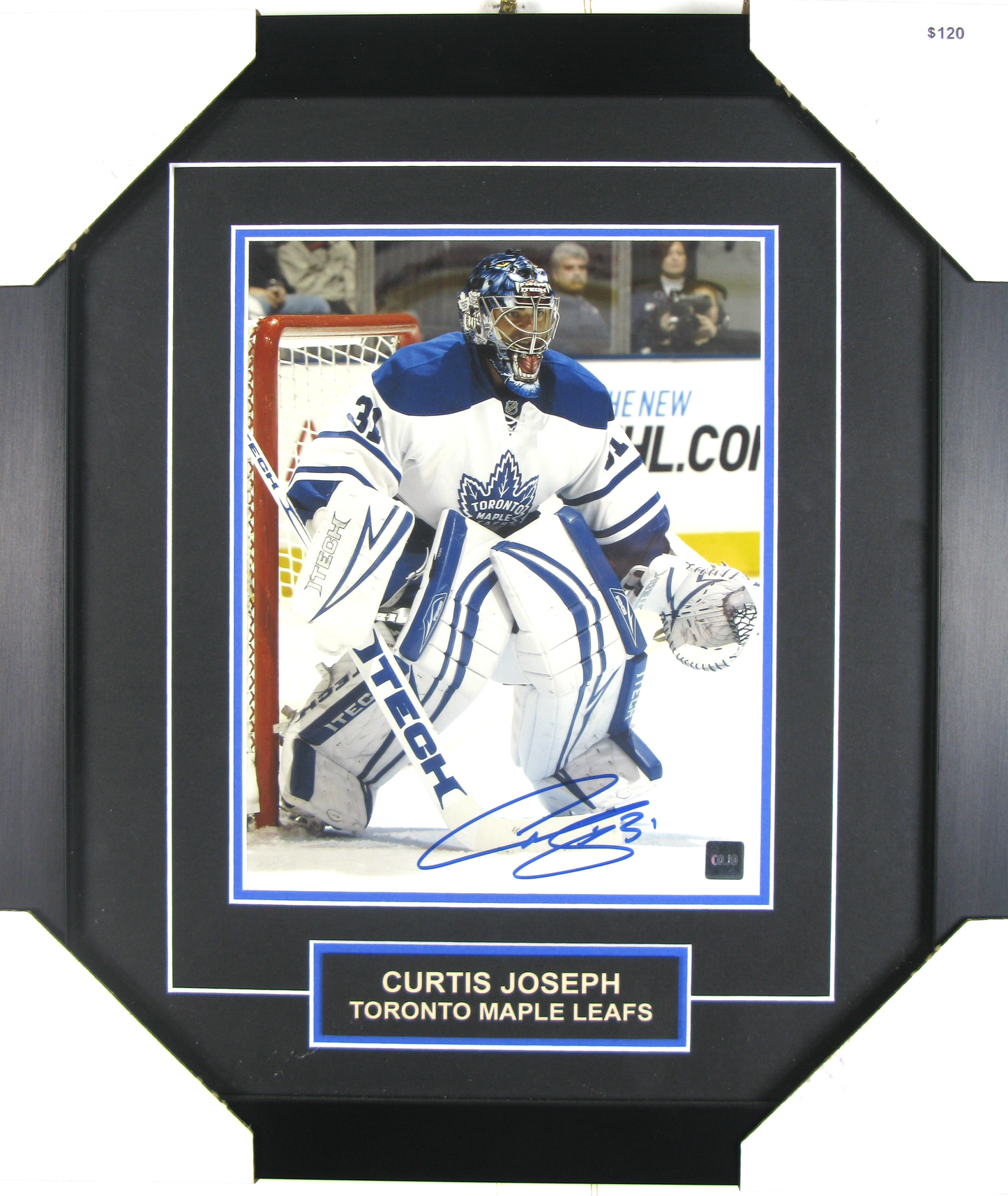 Curtis Joseph Autographed Photo – Toronto Maple Leafs – Framed Display