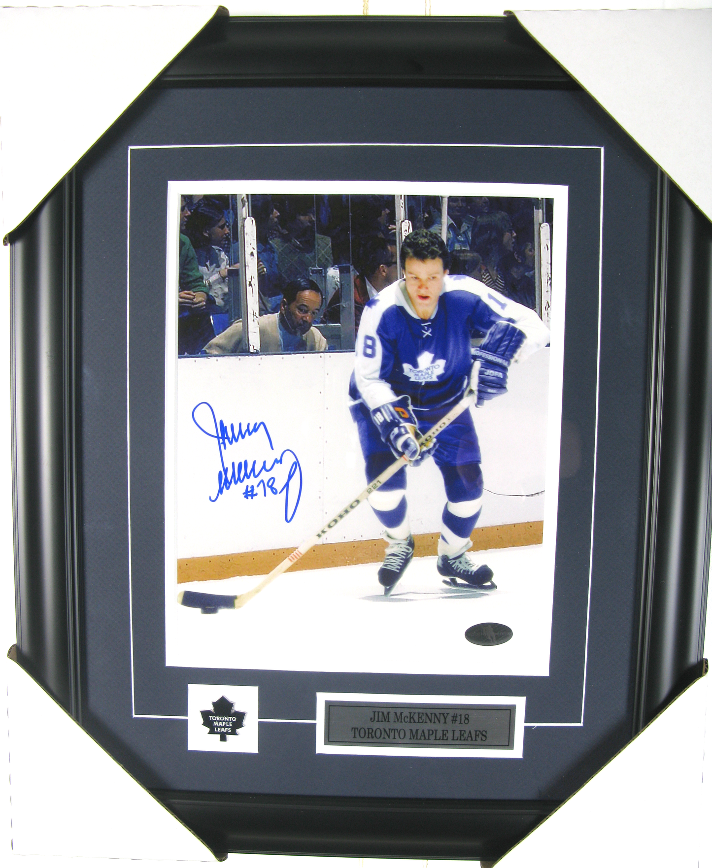 Jim McKenny Signed 8x10 Framed Photo Toronto Maple Leafs #18 – Vintage NHL Autograph Memorabilia