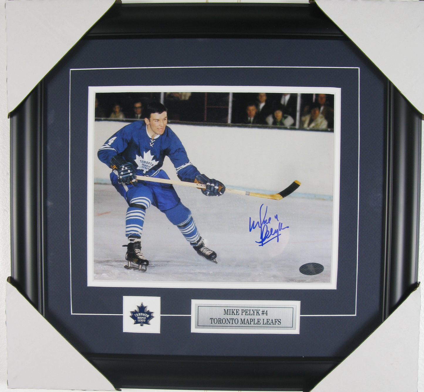 Mike Pelyk Signed Framed 8x10 Photo – Toronto Maple Leafs #4