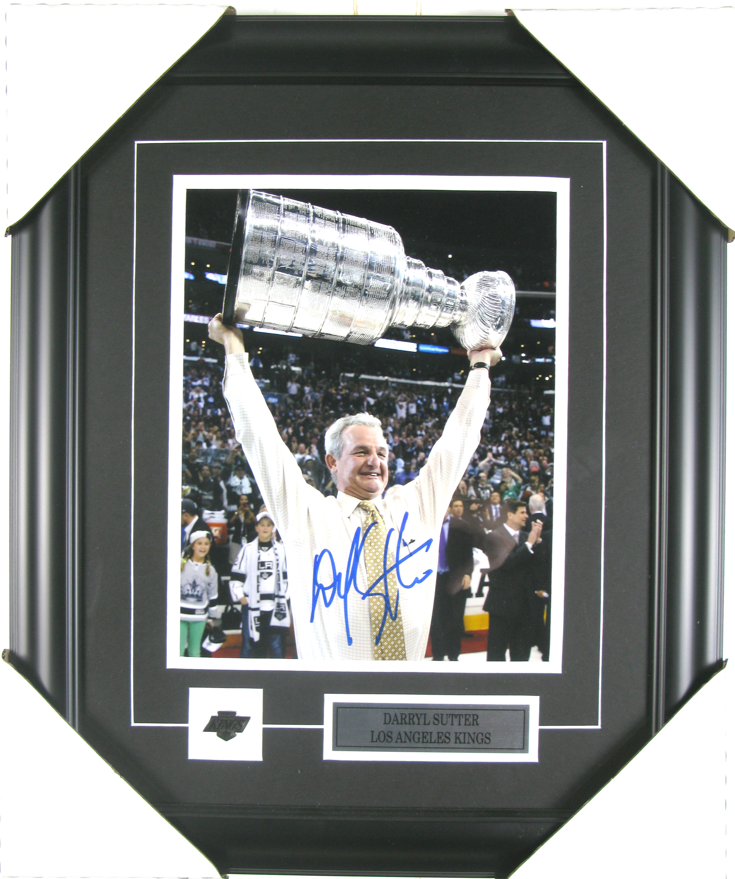 Darryl Sutter Autographed – Los Angeles Kings – Stanley Cup Photo – Framed Display