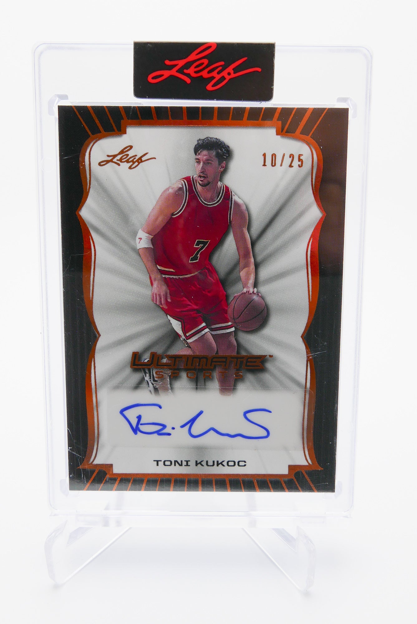 2024 Leaf Ultimate Sports Toni Kukoc Auto 10/25 HOF Autograph Bulls Legend Croatia