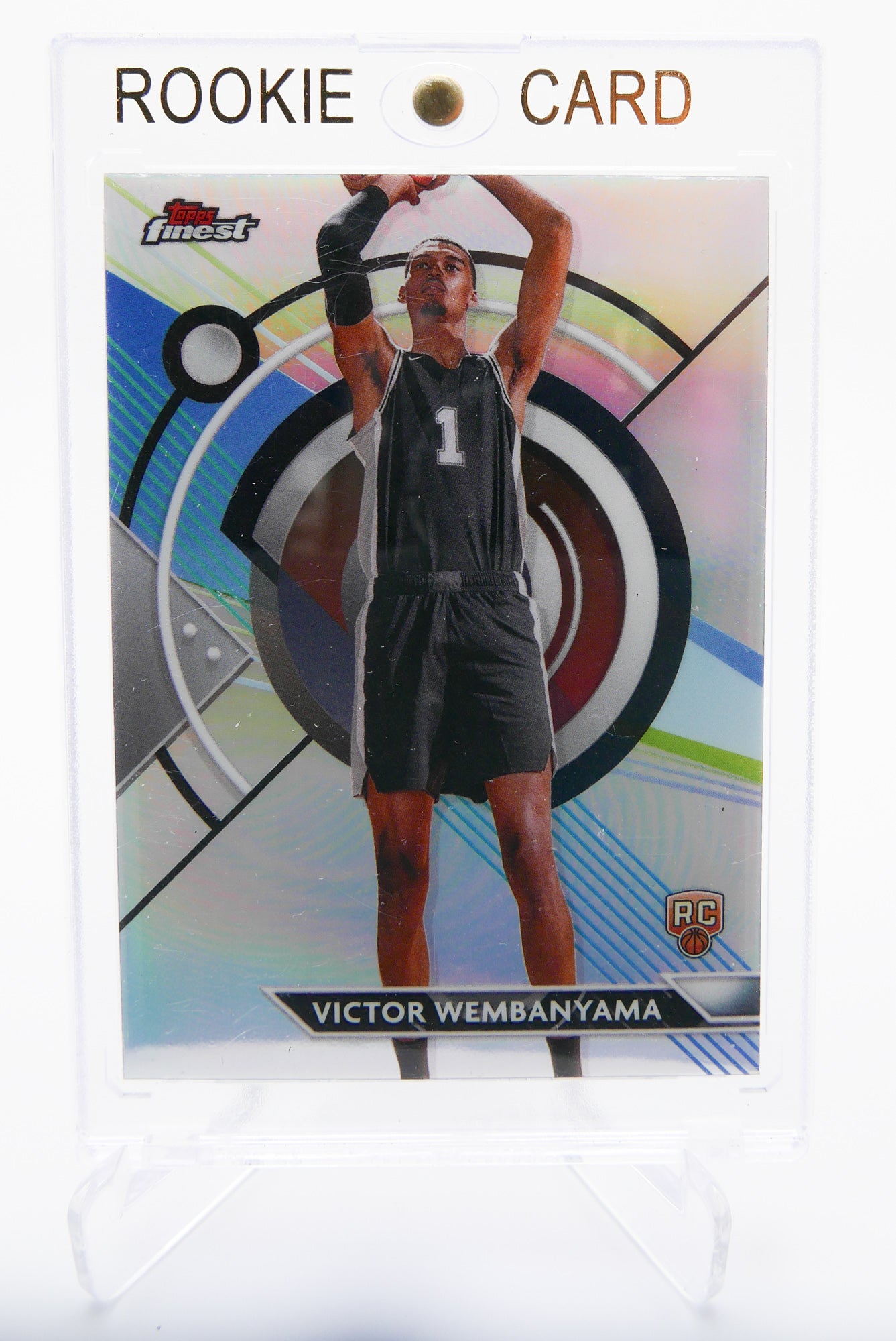 2024 Topps Finest Victor Wembanyama Refractor RC Rookie Card #76 Spurs Chrome