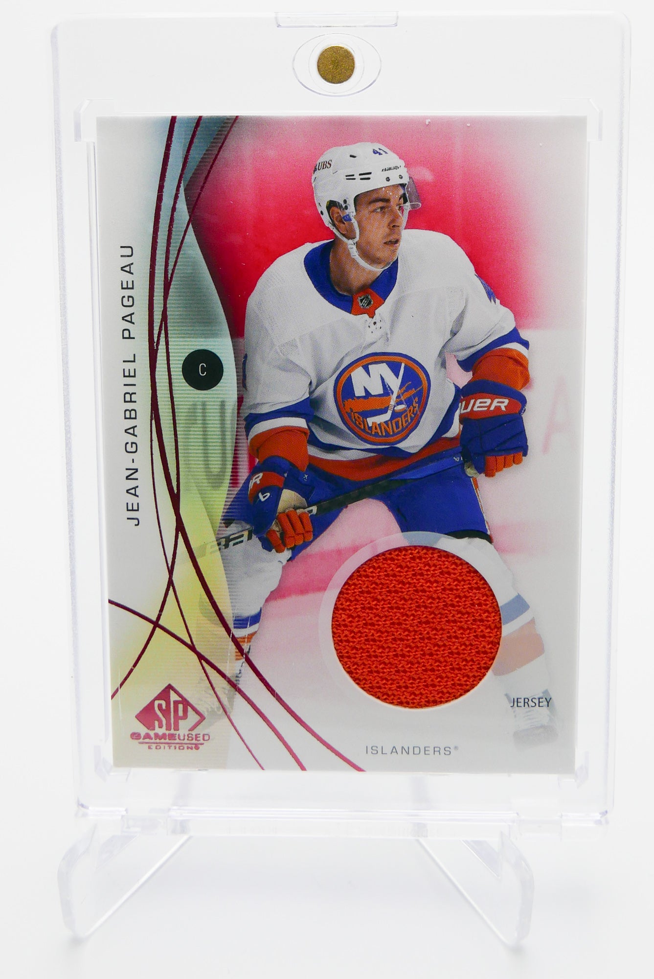 2024-25 SP Game Used Jean-Gabriel Pageau Red Jersey Relic – Islanders – Game-Used Memorabilia