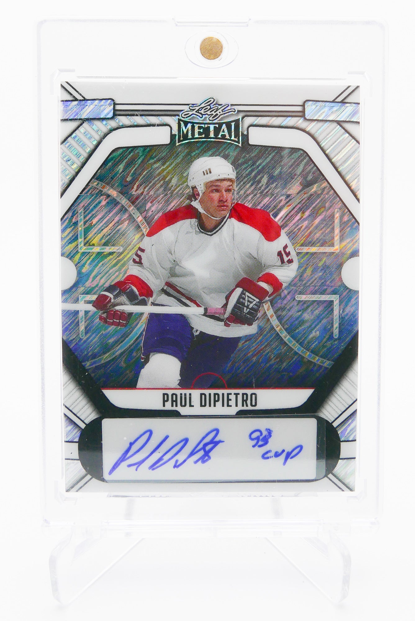 2025 Leaf Metal Paul DiPietro Auto 1/1 #BA-PDP – Superfractor Rainbow – “93 Cup” Inscription