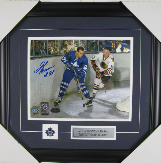 John Brenneman Autographed Framed 11x14 Photo – Toronto Maple Leafs #24