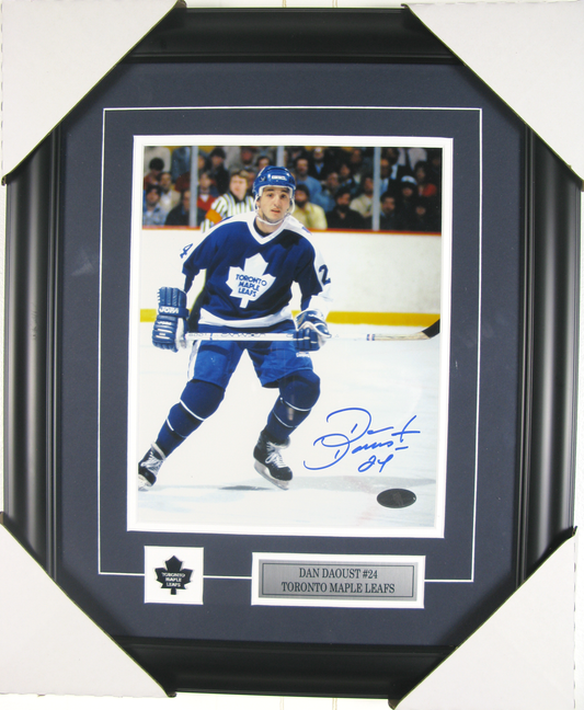 Dan Daoust Autographed 8x10 – Toronto Maple Leafs – Framed Display