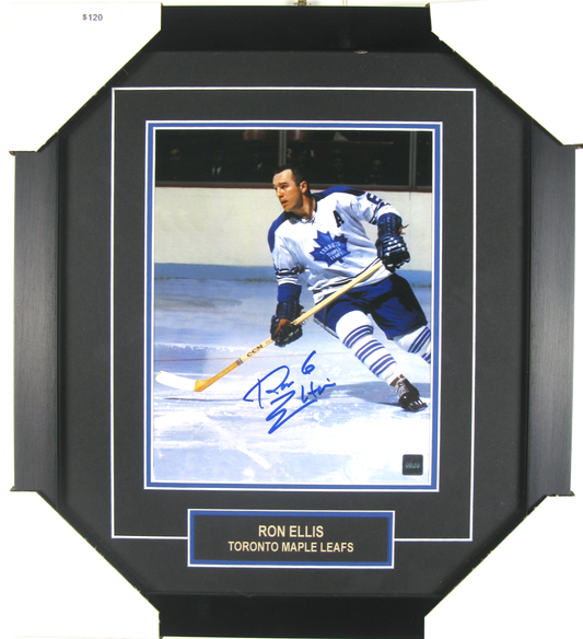 Ron Ellis Toronto Maple Leafs Signed Photo – Autographed Framed Display – Maple Leafs Legend