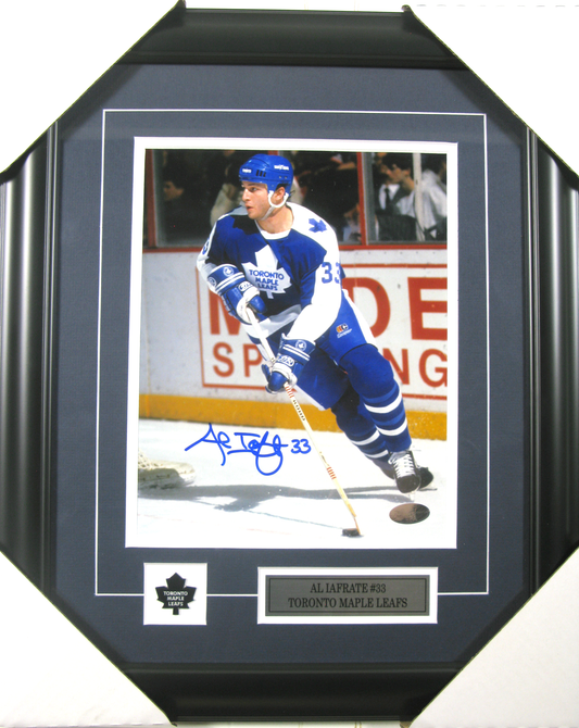 Al Iafrate Autographed Framed Photo – Toronto Maple Leafs #33