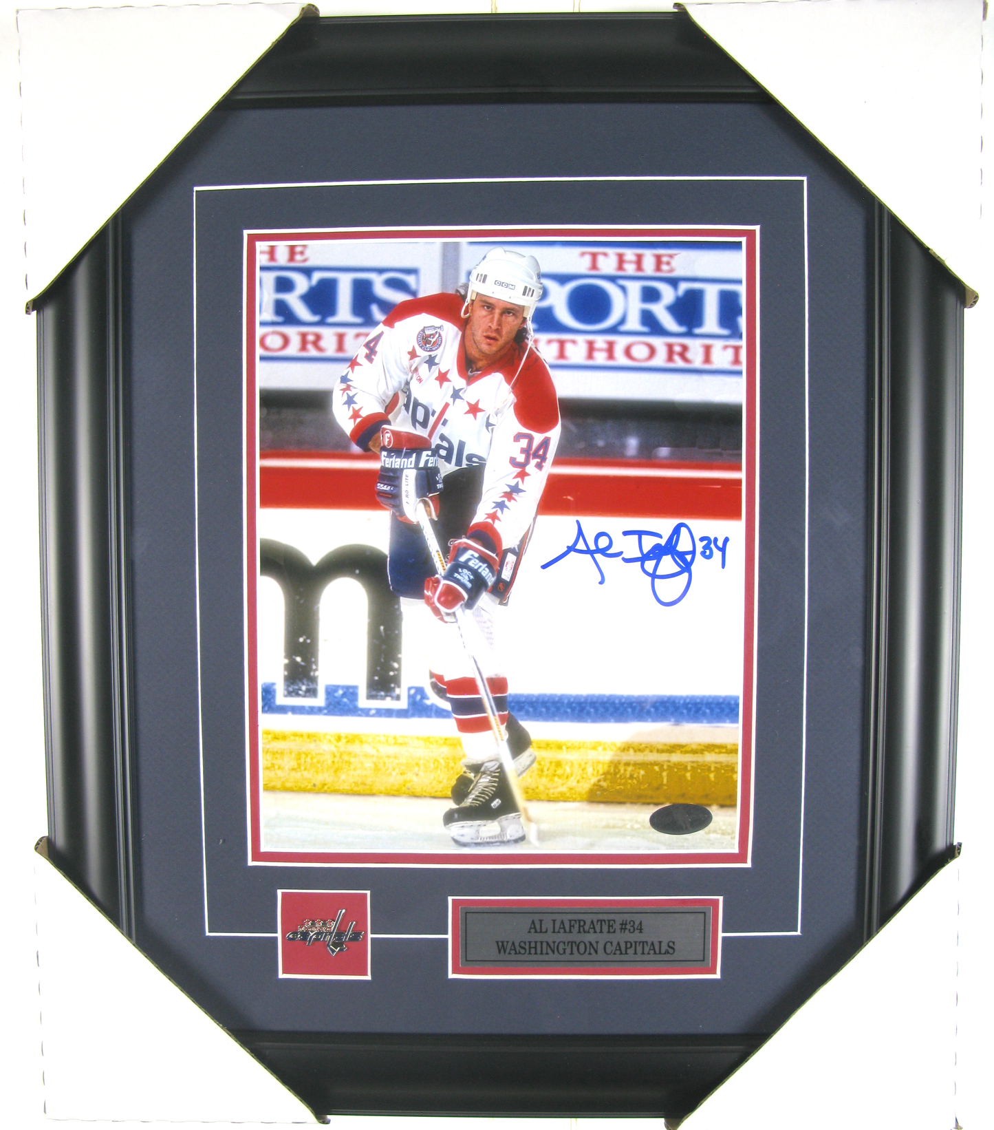 Al Iafrate #34 Washington Capitals – Autographed Framed Photo