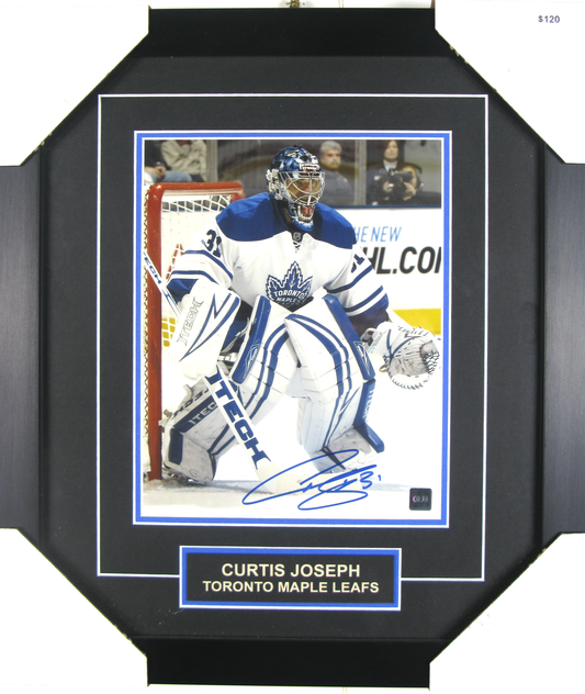 Curtis Joseph Autographed Photo – Toronto Maple Leafs – Framed Display