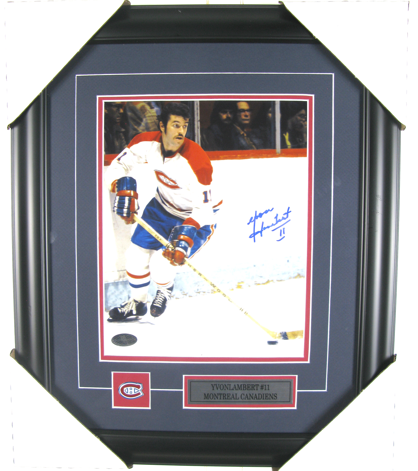 Yvon Lambert #11 Montreal Canadiens – Autographed Framed Photo