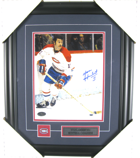 Yvon Lambert #11 Montreal Canadiens – Autographed Framed Photo