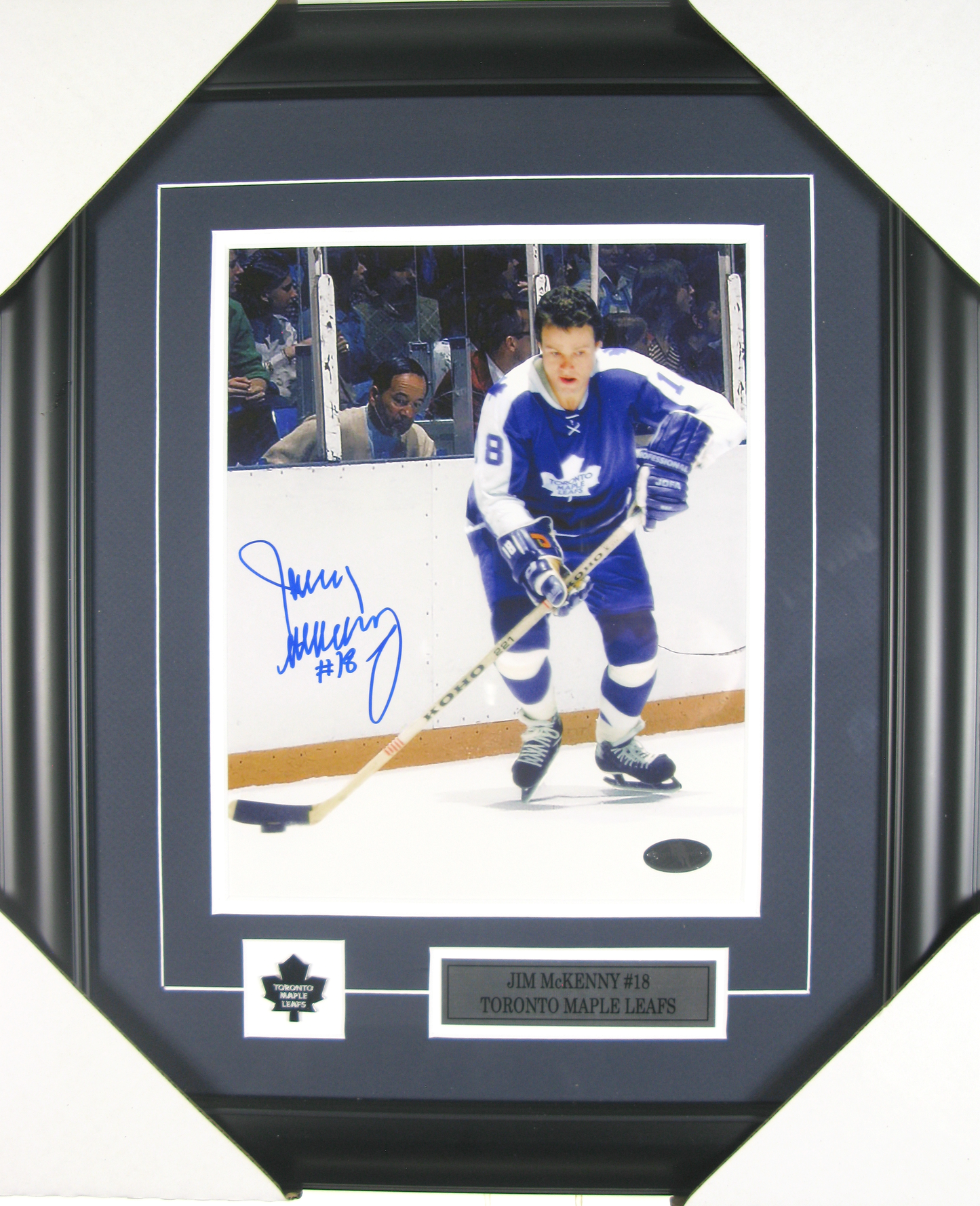 Jim McKenny Signed 8x10 Photo – Toronto Maple Leafs – Framed
