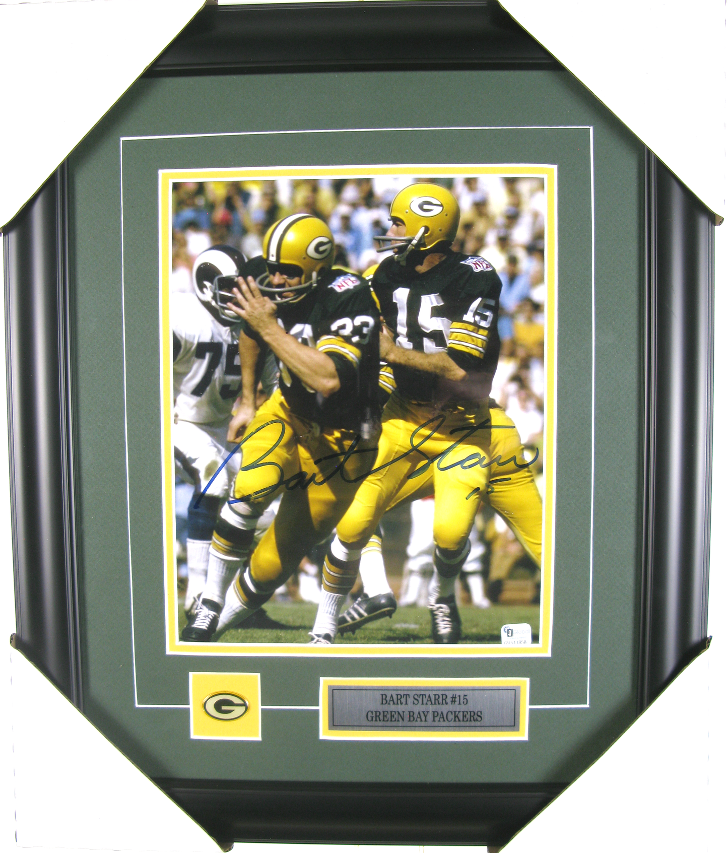 Bart Starr #15 Green Bay Packers – Autographed Framed Photo